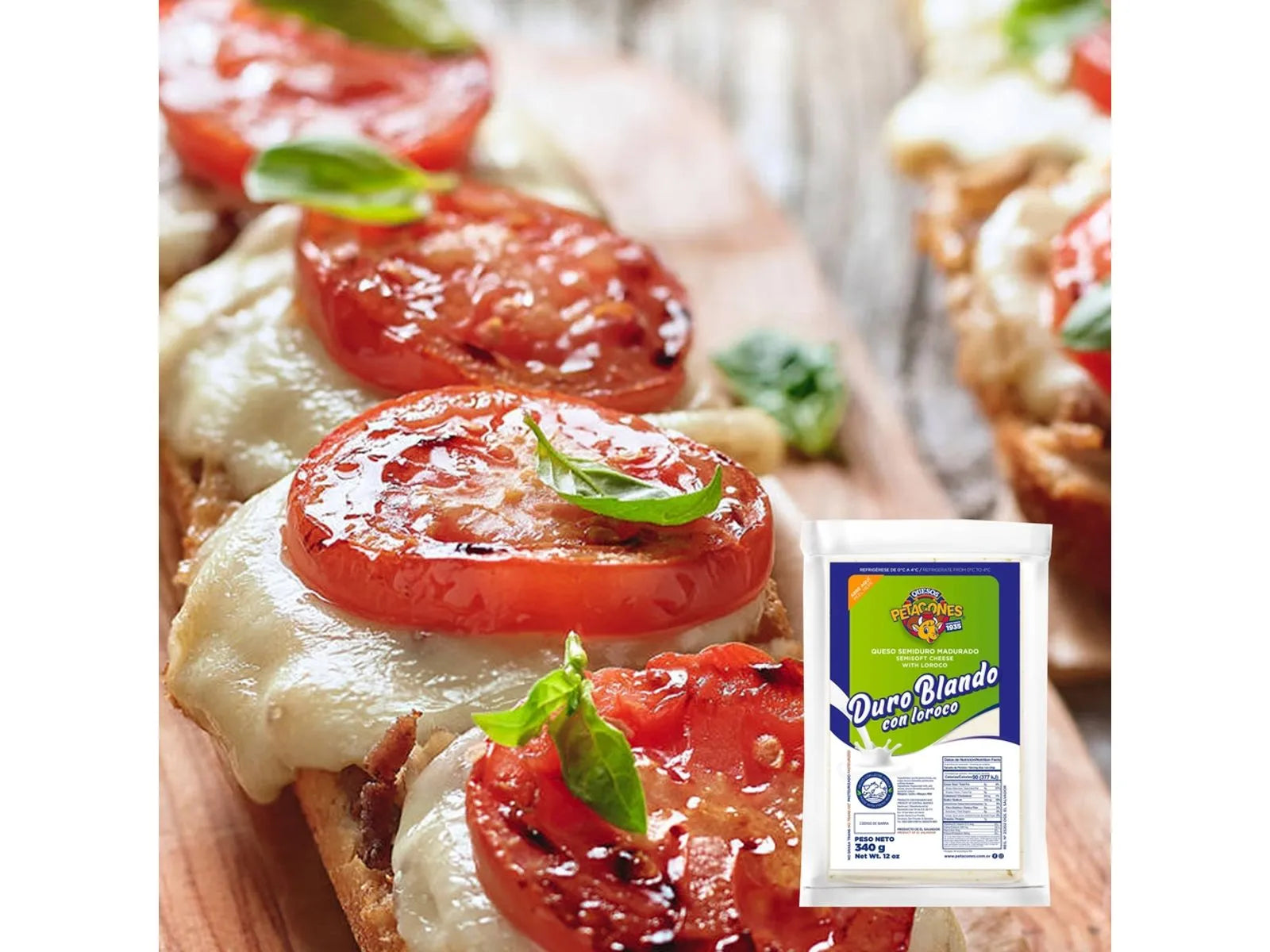 Petacones Hard Soft Cheese with Loroco